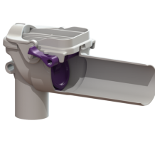 Højvandslukke til synlige rør