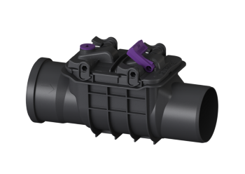 Højvandslukke Ø110. Model 73 m/rustfri klap