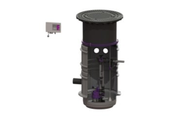 Aqualift S Mono Ø600 GFT600-S1 230V med niveauvippe