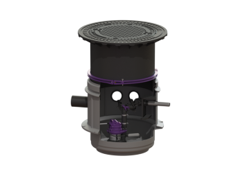 Aqualift S Mono Ø600 GFT600-S1 230V med niveauvippe