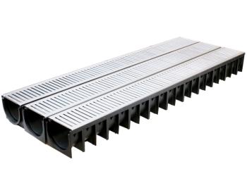 Mufle Afvandings kit (4ALL) SLIM galv.3 mtr m/ Stålrist Kl A